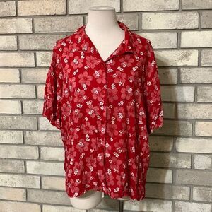 3for$20 button front blouse 1x